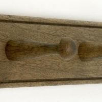 Hook Rack Natural Wood - 3 Hook