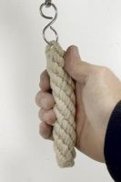  4" Bright Chrome Bell with Rope Lanyard