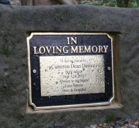Polished Brass In Loving Memory Building Plaque
