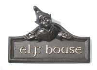 Elf House Name Sign