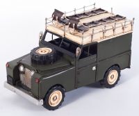 Military Land Rover with Sand Canopy Vintage replica model 1964