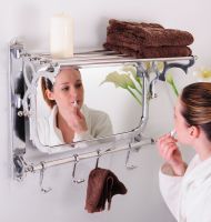 “Montague” Bathroom Shelf, Mirror and Hook Rail.