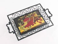 Strawberry heaven. Iron & Ceramic Tray