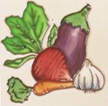 Square Trivet C/W Aubergine