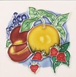 Sweet Harvest Square Trivet C/W Apricot / Plums