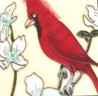 Kettle Trivet Red Bird