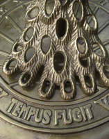 Octagonal Peacock Sundial - 230mm