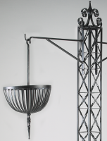 "Eiffel Flower" Hanging Basket Column & Hanging Baskets