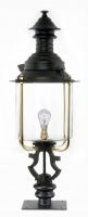Belgravia Pillar Light and Lantern Set in a Black Finish Belgravia Pillar Light and Lantern Set in a Black Finish