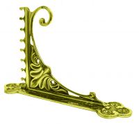 "Henrick" Original Gothic Brass Banging Bracket 25 x 15cm