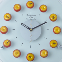 Red Apple Wall Clock