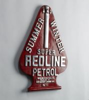 Redline Petrol enamelled Sign