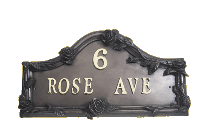 Rose House Name Sign