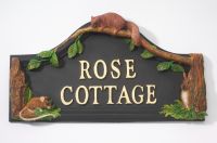 Woodland Hand Painted Double Sided House Name Sign