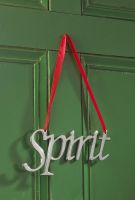 "Spirit" Christmas Hanging Sign