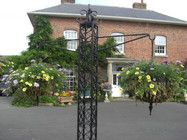 "Wexford" Free-Standing Ornate Wrought Iron Hanging Basket Tower