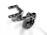 Bright Chrome Top Fix Seat Hinge Without Bar Bright Chrome Top Fix Seat Hinge Without Bar