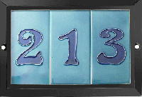 Treble Black Plain Number Tile Frame 