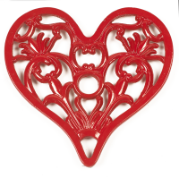 Trivet - Heavy Duty V3 Heart - Red