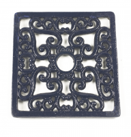 Blue Cast Iron Square Trivet Blue Cast Iron Square Trivet