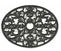 Trivet - Heavy Duty V6 - Oval - Black