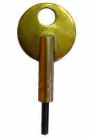 Brass key for locking stay