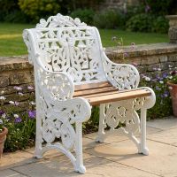"Belgravia" Single Seat Garden Bench Digital Illustration