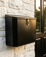 "Billingsgate" Large Secure Parcel Box - Polished Brass digital illustration "Billingsgate" Large Secure Parcel Box - Polished Brass digital illustration