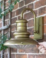 "Bleakmoor" Distressed Brass Top Fix Station Light to Scale "Bleakmoor" Distressed Brass Top Fix Station Light to Scale