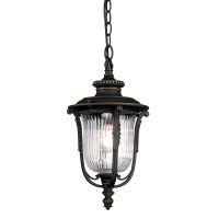 "Christleton" Scrolled Hanging Chain Lantern in an Antique Bronze Finish
