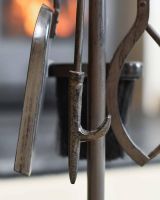 Close-Up of Fireside Tools for "Donnington" Ornate Companion Set 80cm Close-Up of Fireside Tools for "Donnington" Ornate Companion Set 80cm