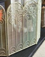 Situ Shot of "French Victoriana" Cream Fire Screen Situ Shot of "French Victoriana" Cream Fire Screen