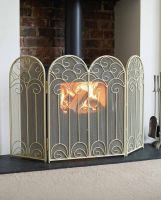 "French Victoriana" Ornate Cream Fire Screen in Situ Digital Illustration "French Victoriana" Ornate Cream Fire Screen in Situ Digital Illustration