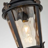 Close up of the Bevelled Glass in the "Halethorpe" Large Hanging Porch Lantern