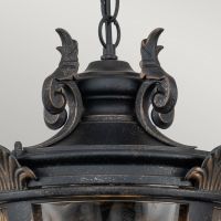 Close-up of the Antique Bronze Finish on the Lantern