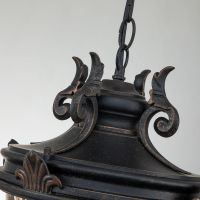 lose-up of the TRaditional Detail on the Top of the Lantern