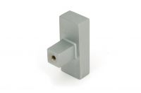 "Kodiak" Heavyweight Block T-Barin a Satin Chrome Finish on a White background Shown Shown From Behind