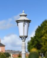 Close-up of the Traditional Lantern on the Top of the Lamp Post