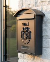 "Midnight Thunder" Dawson Lodge Post Box With Combination Lock - 35.5cm digital illustration