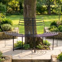 "Monmouthshire" Black Wrought Iron Deluxe Tree Seat digital illustration "Monmouthshire" Black Wrought Iron Deluxe Tree Seat digital illustration