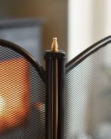 Close-Up of Polished Brass Finials Close-Up of Polished Brass Finials