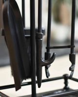 Close-Up of Fireside Tools on "Ricksworth" Companion Set 63cm Close-Up of Fireside Tools on "Ricksworth" Companion Set 63cm