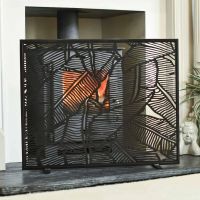 "Royal Osmunda" Tropical Leaf Fire Screen