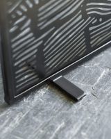 Close-Up of Feet for "Royal Osmunda" Tropical Leaf Fire Screen