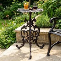 "Serpent" Gothic Cast Iron Side Table in a Rustic Finish Digital Illustration dressed table "Serpent" Gothic Cast Iron Side Table in a Rustic Finish Digital Illustration dressed table