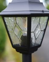 Close-up of the Bevelled Glass in the Lid of the Miniature Lamp Post