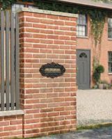 "The Arial" Ornate Wall Sunken Post Box on wall installed on a new home.jpg