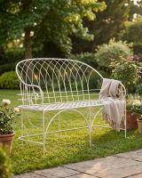 "The Claire" Wrought Iron Bench