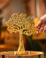 "Tree of Life" Antique Gold Ornament to Scale