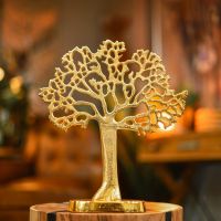 "Tree of Life" Antique Gold Ornament in Situ